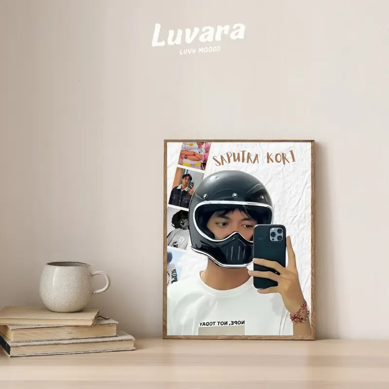Poster Dinding Saputra Kori Kayu MDF Ukuran A4 - Gambar Glossy HD Bonus Photocard Kori, Foto 6