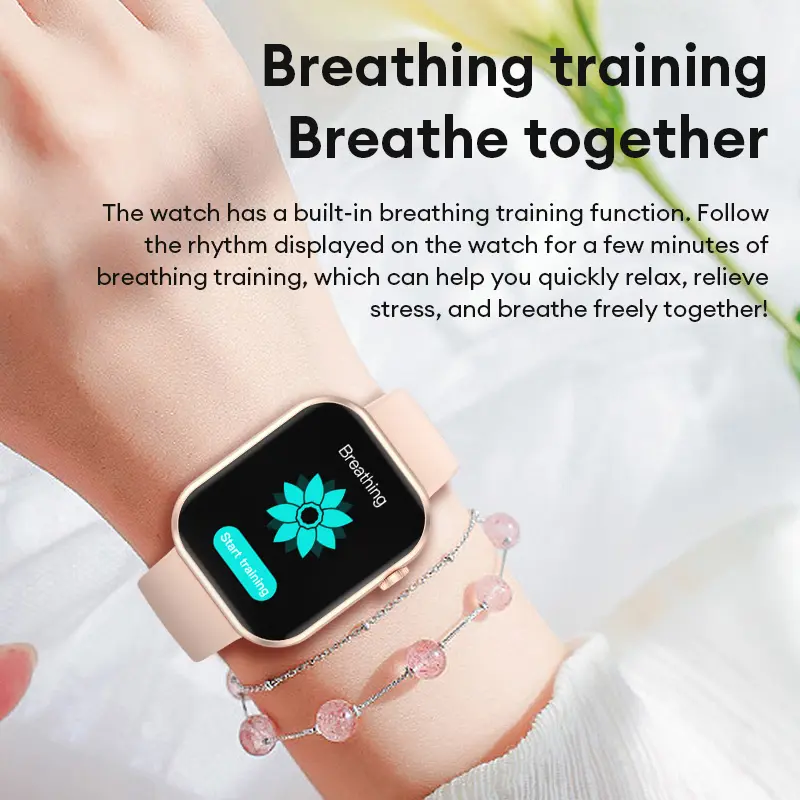 【COD／24H Ship】Aolon Huafit Foomlite Jam Tangan Pintar Asli Jam Tangan Pintar DIY Wallpaper DIY Mode Multi-olahraga Deteksi Denyut Jantung Panggilan Bluetooth 1.83 Inci HD Layar Penuh Tahan Air Foomlite Ponsel Pelacak 6