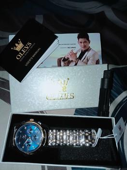 OLEVS Jam Tangan Pria Original Anti Air Tahan Led Sport Analog