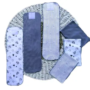 3 PCS GURITA REKAT BAYI, GURITA INSTAN BABY NEWBORN KAIN PENYANGGA PERUT BAYI SERI WARNA ABU Katun