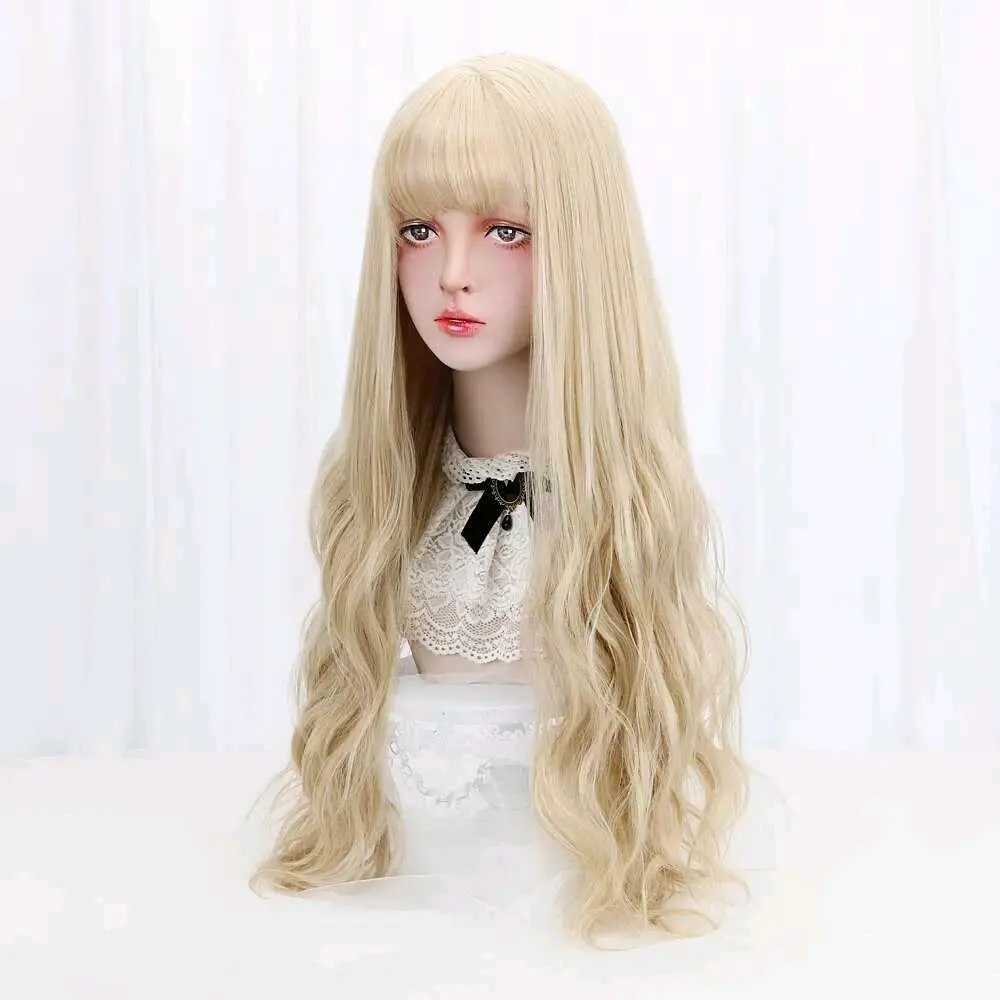 Wig Rambut Palsu Wavy Panjang 65cm - HB-004 Fiber Halus, Pilihan Warna Variasi, Ringan & Nyaman