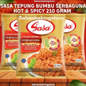 SASA TEPUNG BUMBU SERBAGUNA HOT & SPICY 210 GRAM | TEPUNG BUMBU SERBAGUNA DENGAN CITA RASA PEDAS 210GRAM