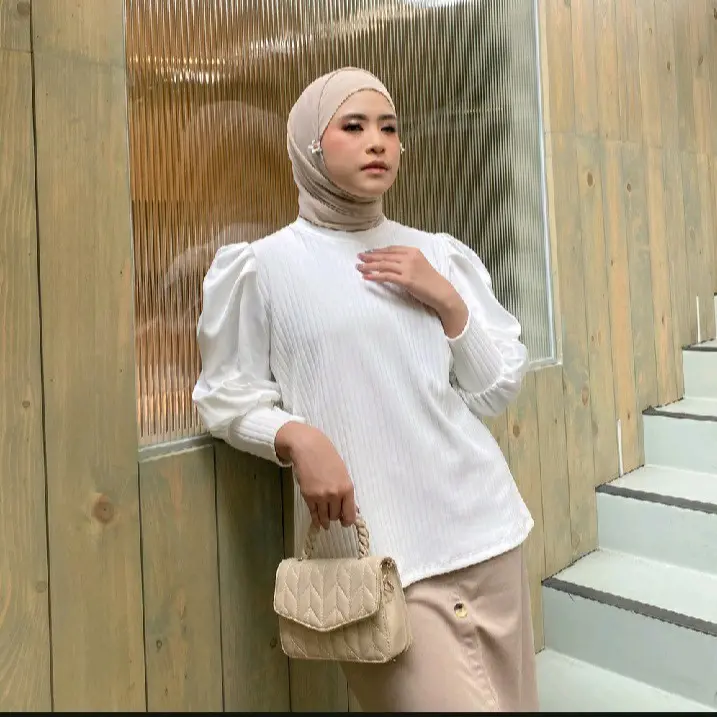 Blouse Kinan puff lengan balon sleeve top 3