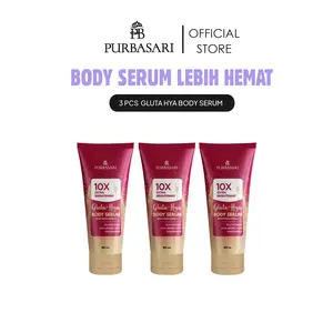 [MAMI LOUISSE X PURBASARI] GET 3 - Purbasari Body Serum New Varian / Mencerahkan / Melembabkan / Hidrasi Bunga Glutahya Hyaluronic Vitamin Acid Kerutan Glycolic Pencerah