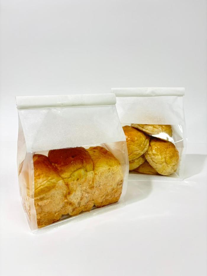 Packaging Roti Single Jual (100 pcs / pack) | Kantong Roti Tawar | Kemasan Roti Plastik Putih ...
