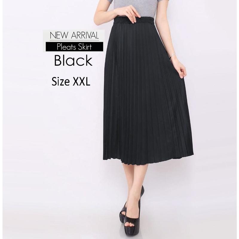 Rok Plisket - Rok Wanita 7/8 Bahan Premium XXL Mrs4 0