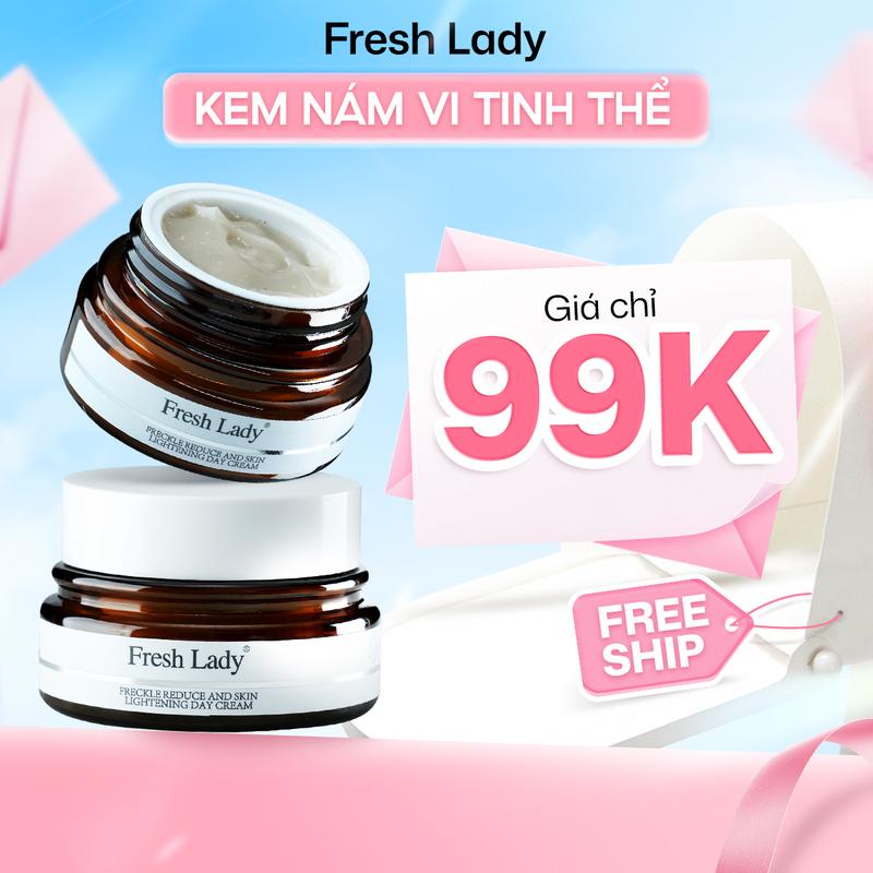 Kem Vi Tinh Thể Fresh Lady - Sản Phẩm Chăm Sóc Da Cao Cấp Công Nghệ Nhật Bản - 15ml