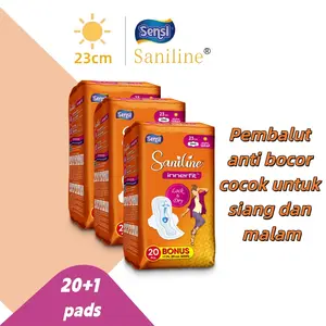 Sensi-Saniline Pembalut & Pantyliner Wanita – Seri Kering, Daya Serap Tinggi, Anti Bocor, Lembut & Nyaman, Cocok untuk Siang & Malam| Pantyliner Umrah – Free Ongkir