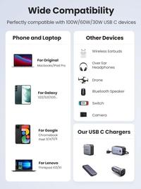 Gambar UGREEN Kabel Data iPhone 15 16 17 Pro Max PD Type C Fast Charging 100w 5A - Orange dari Starcomp Solo Kab. Banyumas 5 Tokopedia