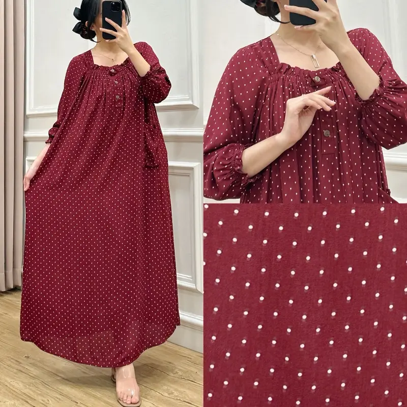 Amariel Sasha Dress Panjang Daster Nyaman Bumil Menyusui Friendly Katun Rayon Viscose Motif 5