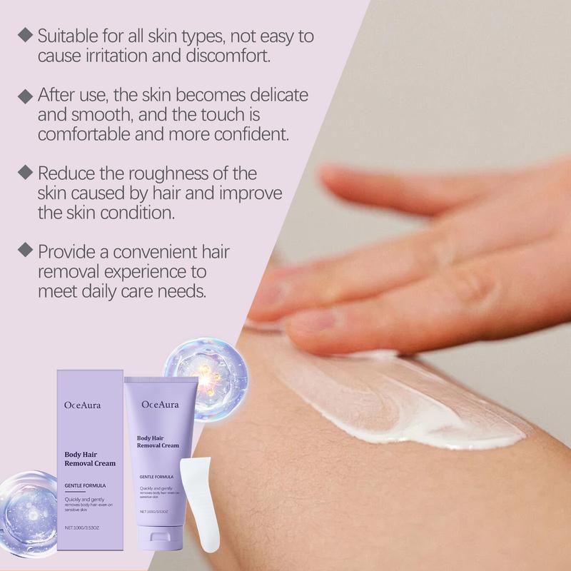 Product Introduction of ceAura Body Hair Removal Cream Gentle Body Hair Removal Hand & Leg Hair Cleansing Unisex Hair Removal Skin Balm 11