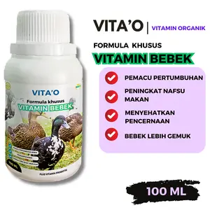 Vitamin Booster pertumbuhan dan pembesaran bebek 100ml vitamin organik khusus bebek