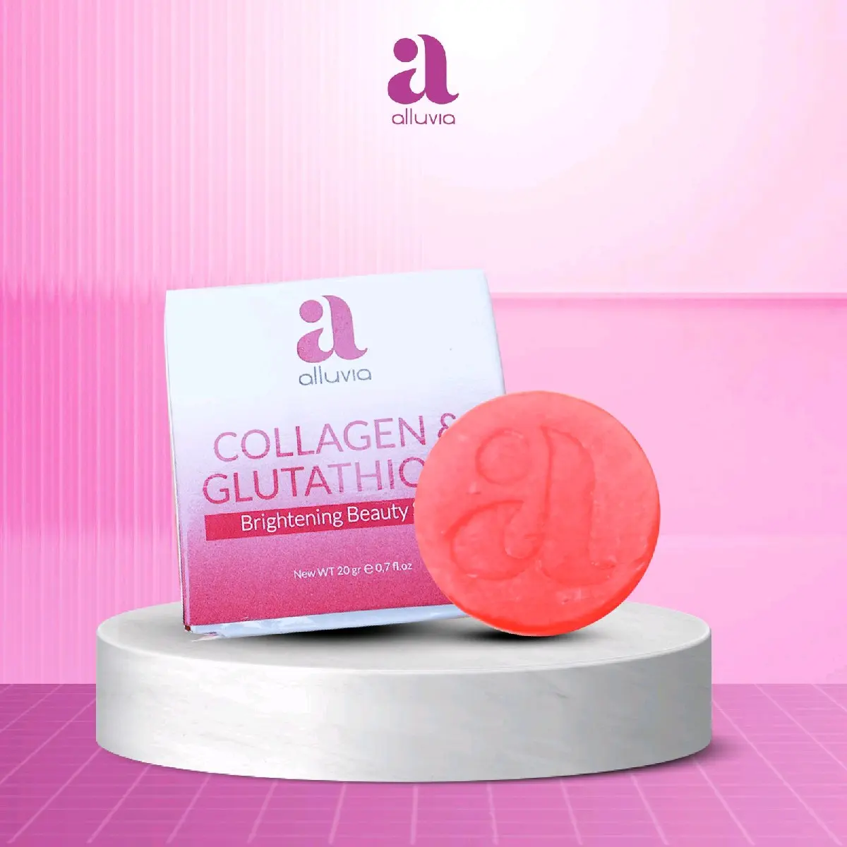 SABUN ALLUVIA CHOLLAGEN & GLUTATION Perawatan Wajah Muka Mencerahkan