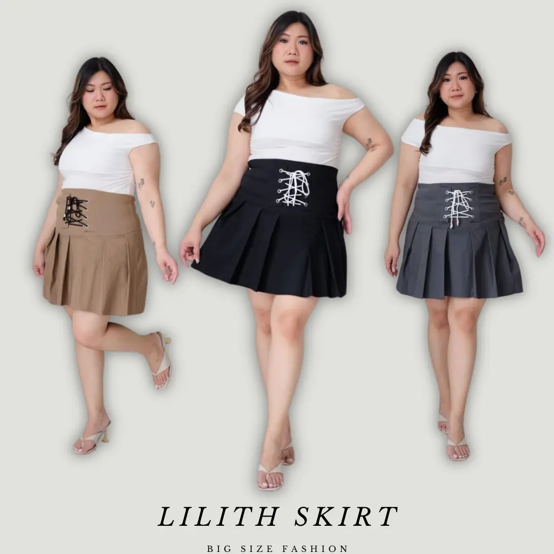 Blackpearl.idn | LILITH Rok Pendek Mini Big Size Jumbo Strecth | Rok Coquette Style Plus Size