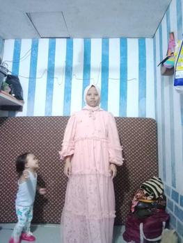 Product Review of Moana Set Hijab Segiempat Gamis Wanita Muslim Mewah Ceruty Babydoll Printing Mix Tille Tutu Cantik from i**m h**i 2