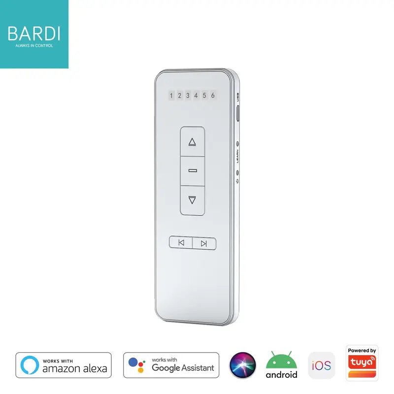 BARDI Smart Curtain Remote RF 433.92 / Remot Tirai Gorden Auto - 2CH 4
