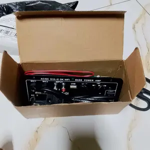 [Model Terbaru] D10 Ⅱ 900W Amplifier Board Tampilan Digital Power Amplifier Board Untuk 8-12 Inci Speaker AC 220V-DC 12V-24V Bluetooth 5.0 Karaoke Audio Bluetooth USB FM Radio Player Subwoofer Mixer