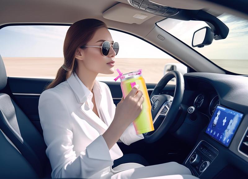 Product Introduction of Meoky 32 oz（940mL) Tumbler with Handle, Insulated Tumbler with Lid and Straw, Stainless Steel Travel Mug, Keeps Cold for 24 Hours, 100% Leak Proof, Fits in Car Cup Holder 3