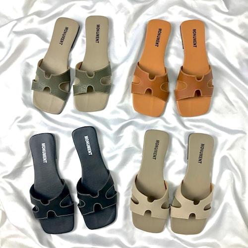 Sandal Wanita Slip/Sendal Hak Wanita 1cm Monument NK-5