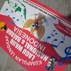 BINTANG INDONESIA Kumpulan Lengkap Lagu Wajib & Lagu Daerah Indonesia Kertas HVS untuk Pelajar Mahasiswa dan Umum