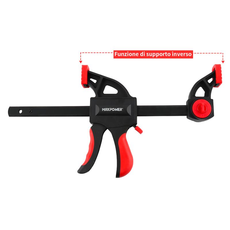 MAXPOWER F Clamps, 6-inch/150mm Quick Grip Ratchet Bar Clamp, 13-inch/340mm Spreader Clamp, Quick Release and One-Handed Clamp for Woodworking and DIY Projects 8