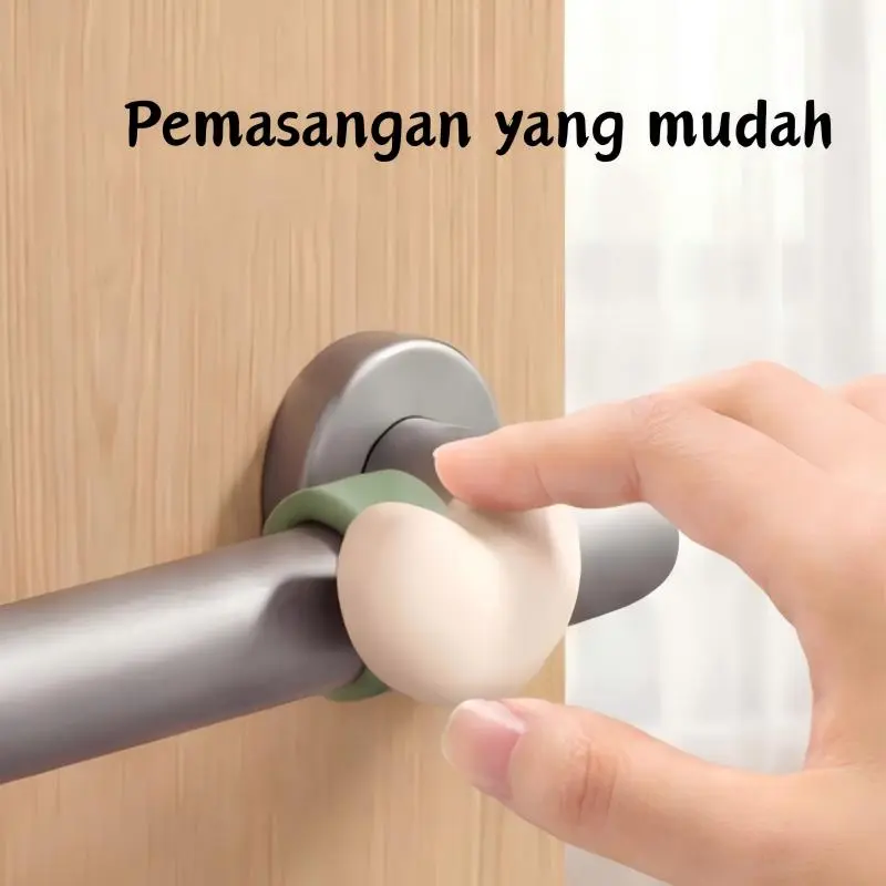 [Diskon 66% Juli]Karet Pelindung Sudut Dinding & Pegangan Pintu Anti Benturan dengan Motif Bunga dan Bintang, Anti Gores Pelindung Furnitur untuk Rumah Tangga