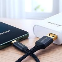 Gambar Kabel Data Fast Charging USB 3 A Male to Type-C Male 5 Gbps 3A 20V 60 Watt 0.5 Meter / 1 Meter / 2 Meter / 3 Meter Gold Nickel Plated Connector Kokoh untuk Traveling - 0.5 Meter dari onefiber Kota Bandung 4 Tokopedia