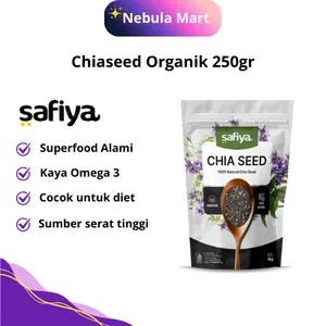 SAFIYA Chiaseed Organik 250 Gram Chia Seed Detox Premium