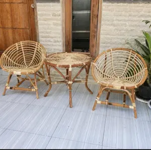 Kursi Teras Depan Rumah Model Kerang Rotan Asli - Furniture - Chairs