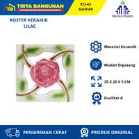 Gambar TRISENSA RO 45B MAWAR LILAC 20 X 20 CM ROSTER KERAMIK LOBANG ANGIN VENTILASI KW 1 KW A Kayu - TANPA PACKING KAYU dari Tirta Bangunan Kota Depok 1 Tokopedia