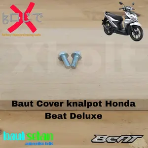 Baut Cover Knalpot Honda Beat Deluxe (mode dua kunci)