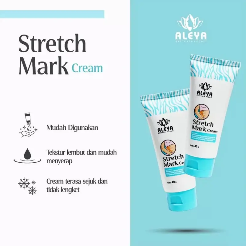 ALEYA STRETCHMARK CREAM KRIM STRETCH MARK CREAM PENGHILANG BEKAS LUKA STRETCH MARK BY ALEYA SKINCARE EXPERT 2