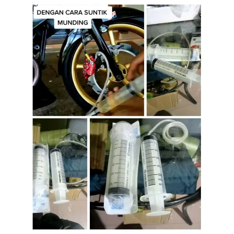 Alat Bleeding Kuras Minyak Rem motor Mobil ukuran 50ml / 50cc universal