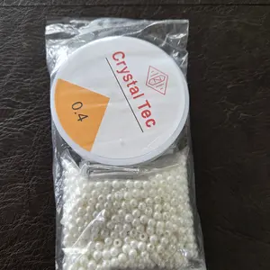 [25 Gram] Mutiara Ringan Grade A Mutiara Lubang Sintetis Ringan 4mm 6mm 8mm 10mm 12mm 14mm