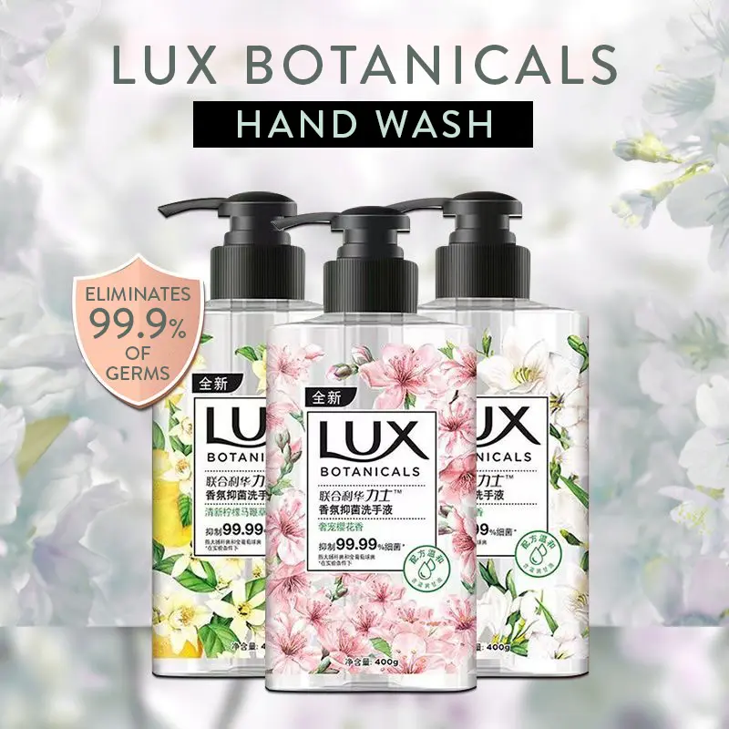 Lux Botanicals Hand Wash | Eliminates 99.9% Bacteria Germs Fungi Yeast | Soft, Supple, Fragrant Skin | Antibacterial Scented Smooth Aroma