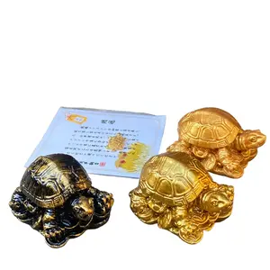 Patung Kura-Kura Feng Shui Pembawa Keberuntungan, Gaya Asia Klasik, Bahan Resin Tahan Lama, Ukuran 5cm - Buah