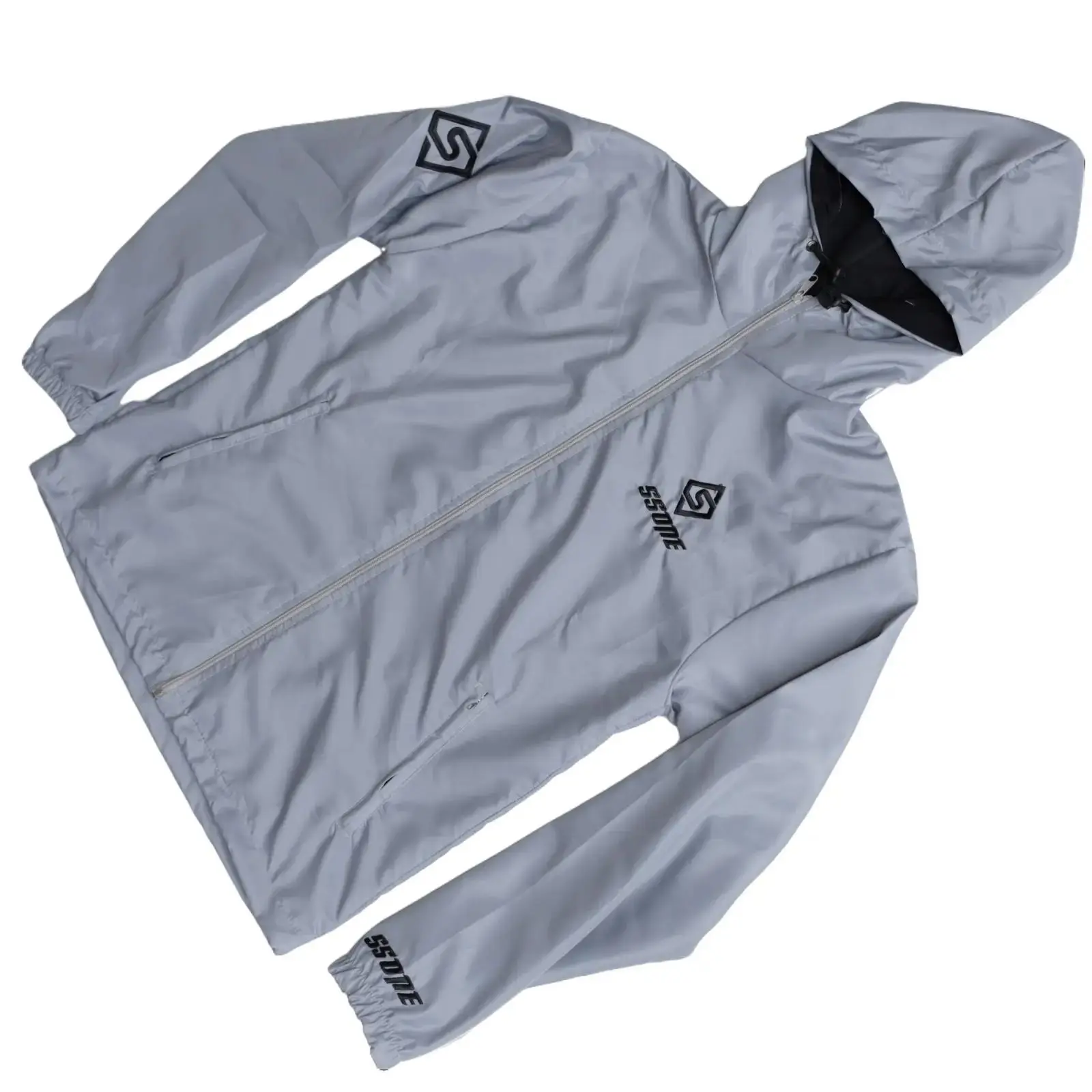 Jaket Parasut Resleting anti air Pria dan Wanita jaket waterproof original SSONE Unisex Bordir Nyaman Harian Zipper