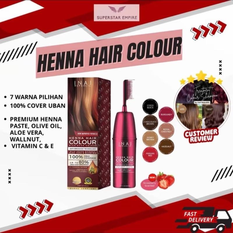 Inai Rublic Inai Rambut HENNA HAIR COLOUR-SYAMPOO WARNA RAMBUT INAI REPUBLIC TELUS AIR - TikTok ...