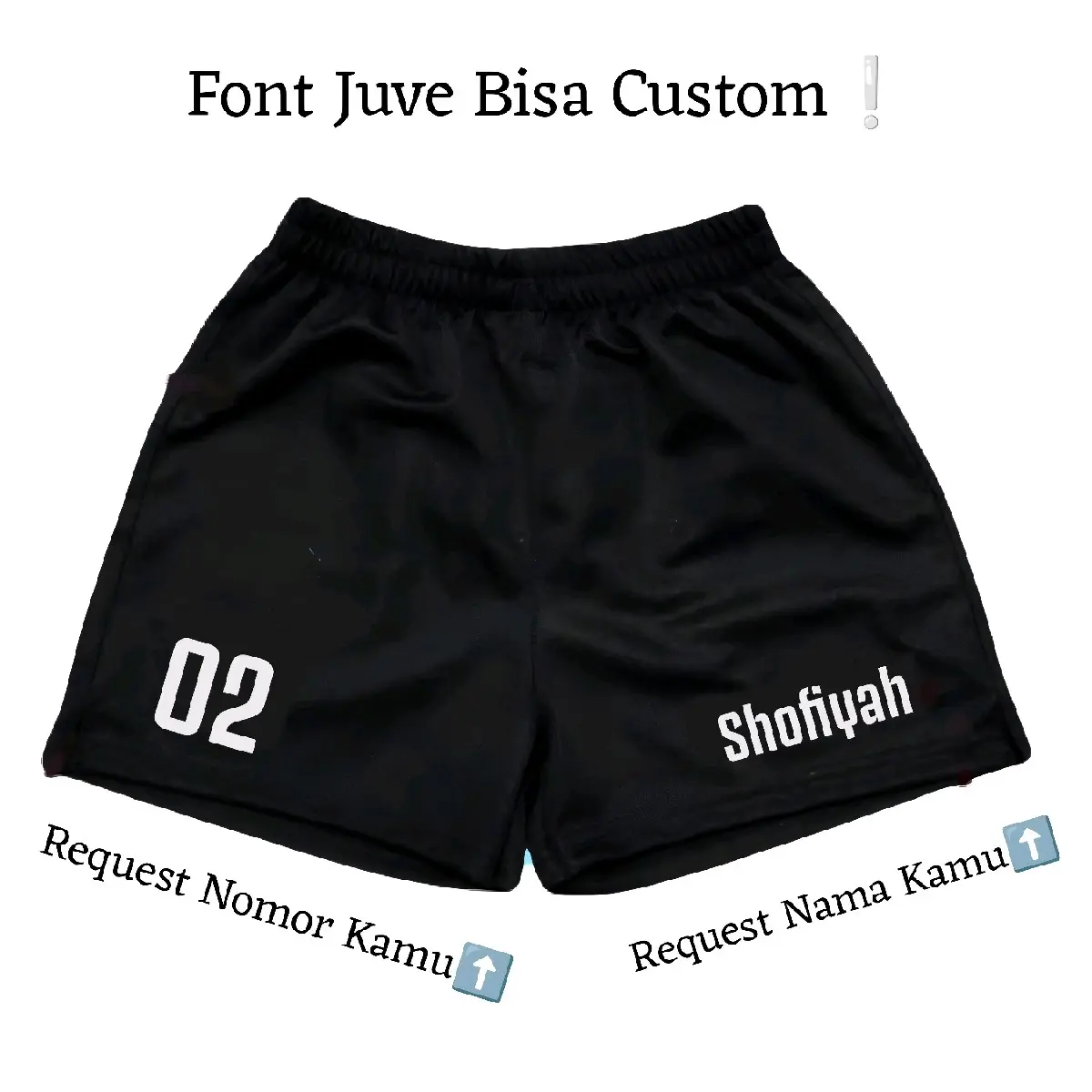 Celana Voli Custom Nama Nomor/ Request Nama dan Nomor/ Custom Nama Voli Cewek Cowok/ Custom Nama Sport