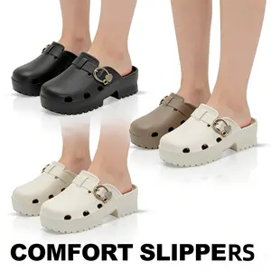 Sandal Slop Wanita Terbaru Sepatu Wanita Slip OnDewasa Platform Sendal Slop on Cewek 36-41