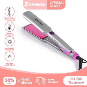SHINON SH-788 catokan rambut smoothing ion 2in1 curly dan lurus catok pelurus rambut salon Straightener catok  smoothing permanen