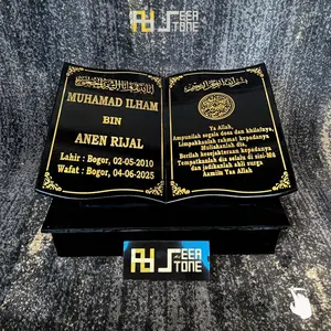SEEA - B-B-E 30X40 - BATU NISAN KERAMIK MAKAM MODEL BUKU MURAH - GRATIS PACKING KAYU