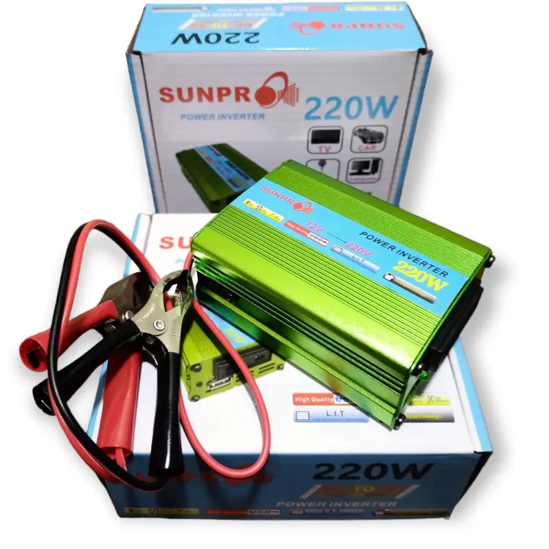 Power Inverter SUNPRO 220W DC 12V TO AC 220V HIGH QUALITY / Original / Termurah 0