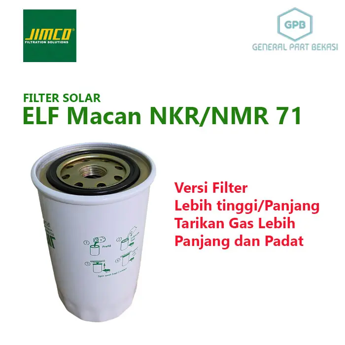 Filter Solar Panjang Isuzu Elf Macan NMR NKR 71 Jimco