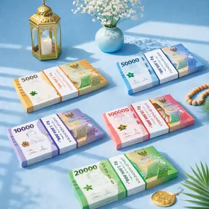 Amplop THR Lebaran Box 3D Motif Uang Segepok Isi 5 Pcs Bentuk Unik Angpau Idul Fitri Viral Gepokan