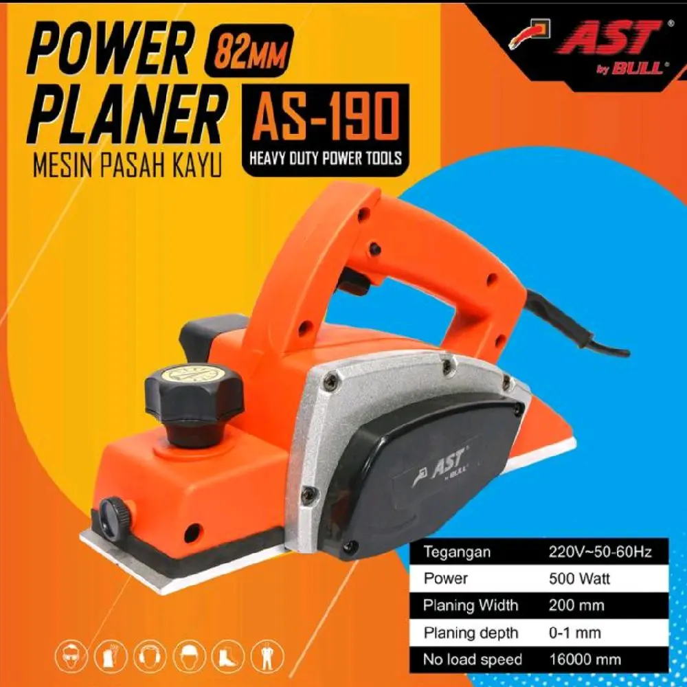 Mesin Planer Pasah Serut Ketam Sugu AST Listrik Elektrik Planner AS190