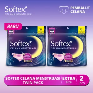 Softex Celana Menstruasi XL 2s x 2 Pack - Pembalut Celana