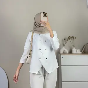 ELLONA BLOUSE By Halonaahijab  Atasan Wanita