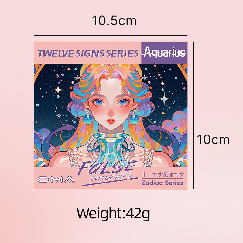 Beauty Plan [Tanpa Lem] Bulu Mata Palsu Bervarian Zodiac Anti Air Waterproof Dapat Dipakai Berulang kali | False Eyelash Reusable with Zodiac Sign maskara waterproof dan lentik bulu mata tempel tanpa lem softlens natural look bulu mata tanpa lem 7