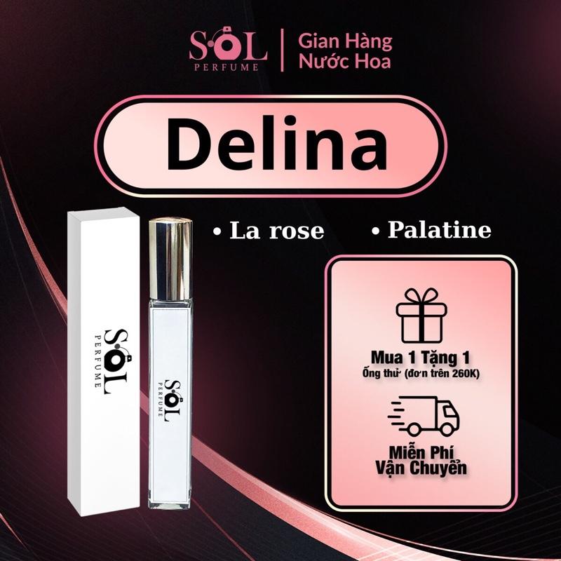 [ Mua 1 tặng 1] Delina La Róse/ Palatine tím - ống thử 10ml Nước hoa Nữ xịt thơm Comestic Perfume Women Cosmetic